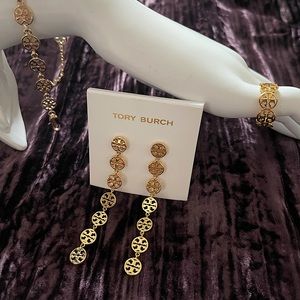 Stunning Tory Burch earrings/bracelets/ring set